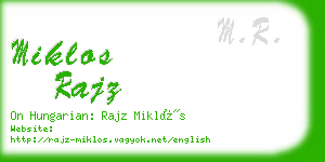 miklos rajz business card